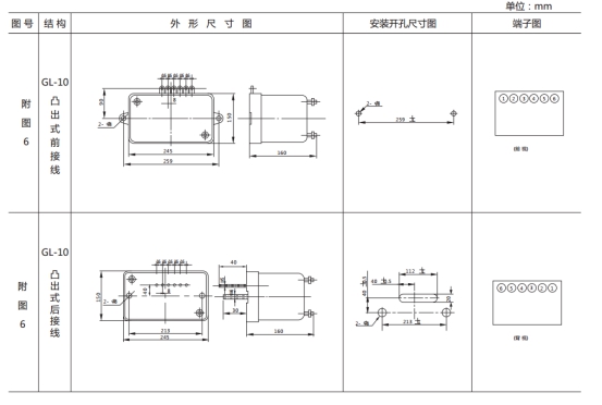 JSL-11外形結(jié)構(gòu)及開孔尺寸圖